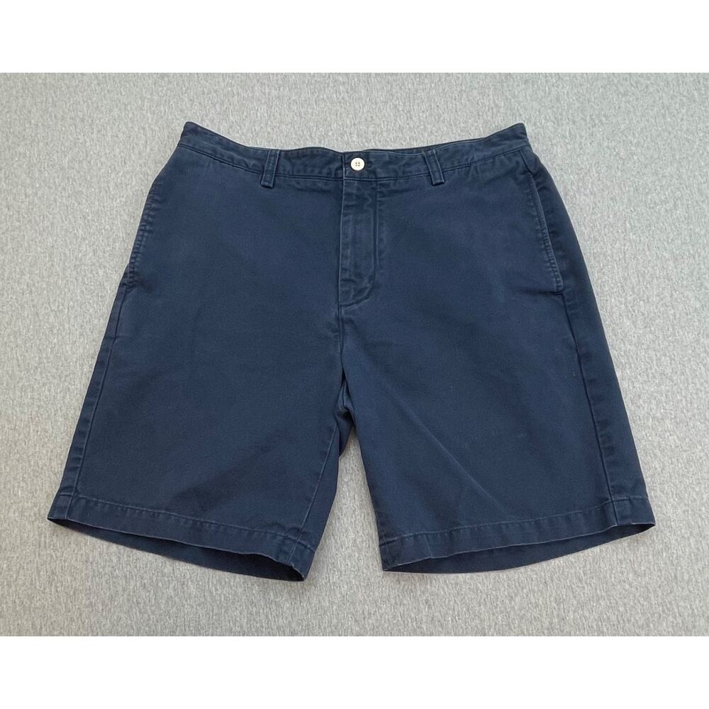 Vineyard Vines Shorts Mens Blue 32 100% Cotton Club Chino Flat Front 9" Inseam